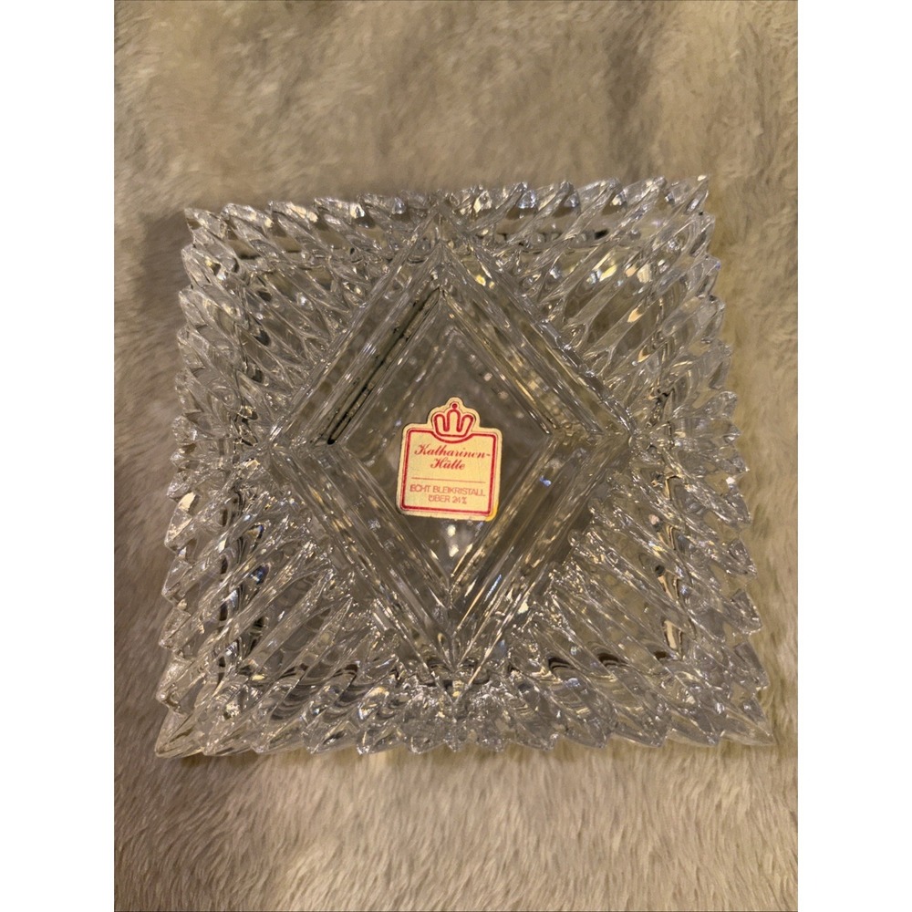 Vintage Nachtmann Bleikristall 24% Lead Crystal Box Made in Germany